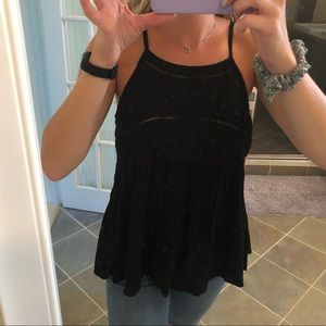 Black tank top